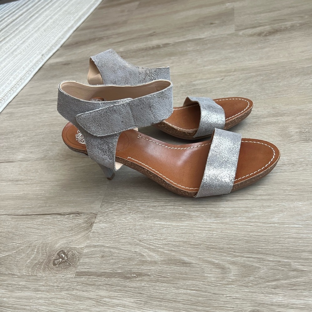 Vince Women's Sandals in Silver and Tan